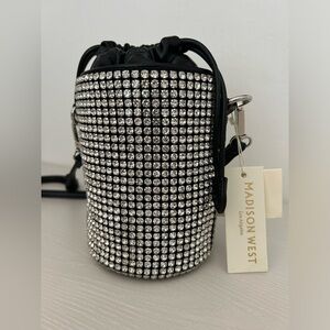 RHINESTONE BUCKET BAG